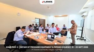 Photo 1 - ASME PCC-2 (Repair of Pressure Equipment and Piping) on September 21 - 25, 2026 at PT Chandra Asri Pacific, Cilegon - Indonesia.