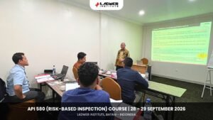 Photo 1 - API 580 (Risk Based Inspection) Course on 28 - 29 September 2026, at Ladwer Institute.